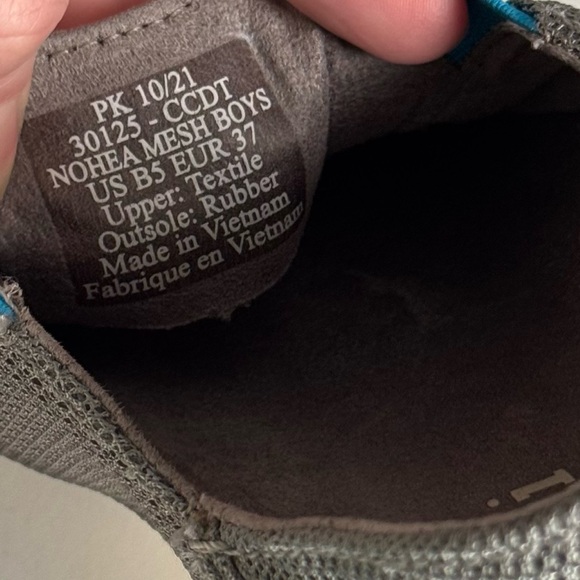 OluKai Nohea Mesh Boy's Supportive Slip On Hybrid Loafer Shoes Youth 5 Grey - Picture 8 of 11